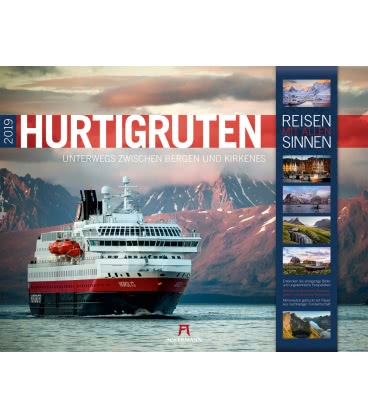 Nástěnný kalendář  Hurtigruten 2019
