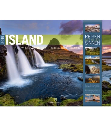 Wandkalender Island 2019