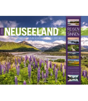 Nástěnný kalendář  Nový Zéland / Neuseeland 2019