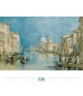 Nástěnný kalendář  Benátky - v obrazech / Venedig – Künstlerblicke 2019