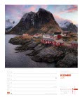 Nástěnný kalendář  Skandinávie - týdenní plánovač / Skandinavien – Wochenplaner 2019