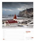 Nástěnný kalendář  Island - týdenní plánovač / Island – Wochenplaner 2019