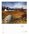Nástěnný kalendář  Skotsko - týdenní plánovač / Schottland – Wochenplaner 2019