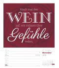 Nástěnný kalendář  Texty - týdenní plánovač / Klartext Sprüche – Wochenplaner 2019