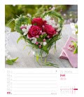 Nástěnný kalendář  Květinové dekorace - týdenní plánovač / Zauberhafte Blumendeko – Wochen