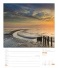Wall calendar Am Meer, ein Strandspaziergang – Wochenplaner 2019