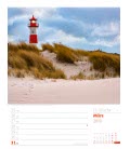 Nástěnný kalendář  Pobřeží - týdenní plánovač / Am Meer, ein Strandspaziergang – Wochenpla
