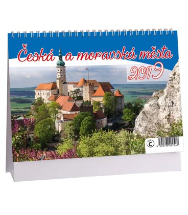 Table calendar Česká a moravská města 2019