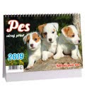 Stolní kalendář Pes - věrný přítel  + psí jména 2019