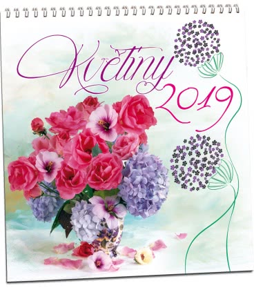Nástěnný kalendář Květiny 2019