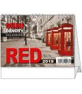 Tischkalender Red - mini daňový  2019