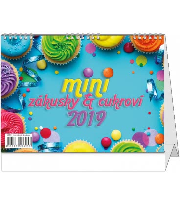 Stolní kalendář Mini zákusky a cukroví 2019