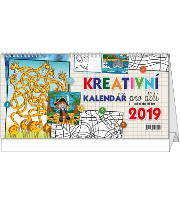 Stolní kalendář Kreativní kalendář pro děti 2019