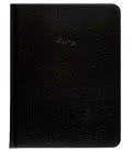 Leather diary B6 daily Carus black 2019