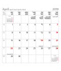 Nástěnný kalendář Traktory / Traktoren (BK) 2019