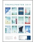 Wandkalender Henry Rivers: Travelposter 2019
