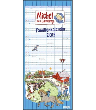 Wandkalender Familien Lindgren: Michel aus Lönneberga 2019