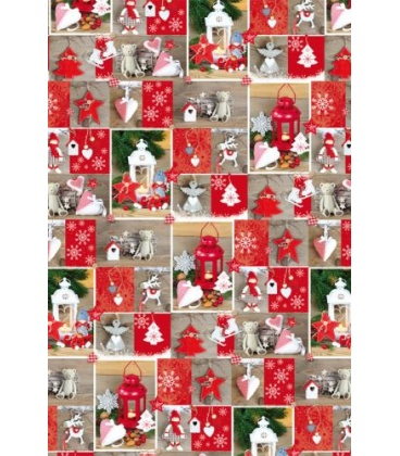 Vánoční dárkový balicí papír v roličce - 2x 70 x 100 cm - Vánoční dekorace