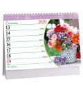 Table calendar Květiny 2020