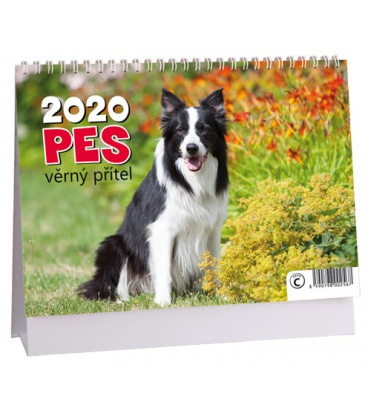Tischkalender Pes - věrný přítel 2020