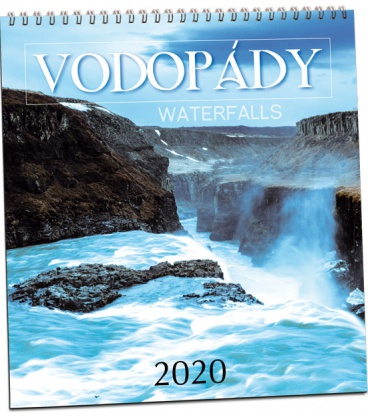 Nástěnný kalendář Vodopády 2020