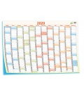 Wall calendar Yearly planing map / Plakát mapový 69 x 47,5 cm 2020