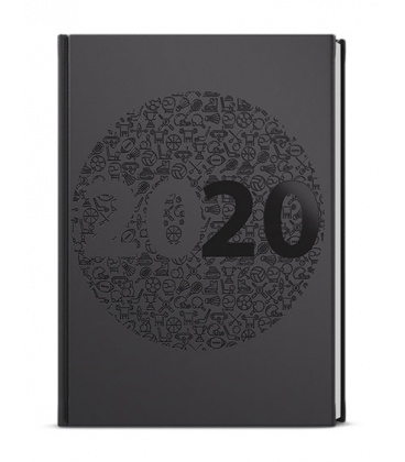 Tagebuch - Terminplaner A5 - David - ForMen - Black 2020