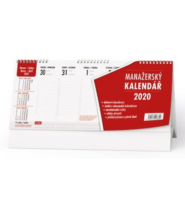 Stolní kalendář Manažerský kalendář (daně) 2020