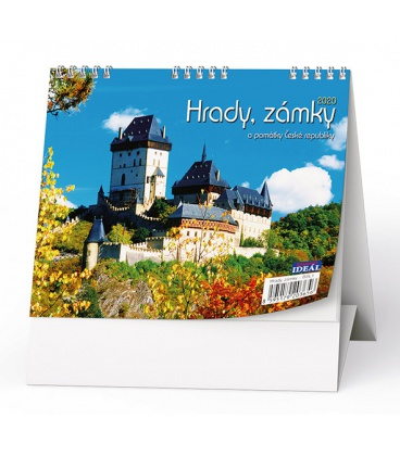 Table calendar IDEÁL - Hrady, zámky a památky ČR 2020