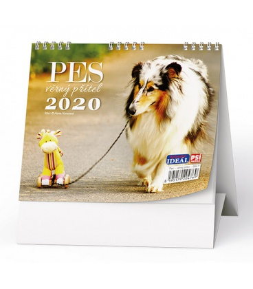 Tischkalender IDEÁL - Pes, věrný přítel - se psími jmény 2020