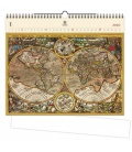Wandkalender aus Holz Antique Maps 2020