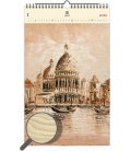 Wandkalender aus Holz Venezia II. 2020