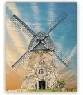 Wandkalender - Holzbild - Windmill 2020