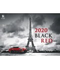 Nástěnný kalendář Black Red 2020