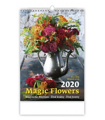 Wall calendar Magic Flowers/Magische Blumen/Živé květy/Živé kvety 2020