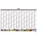 Wandkalender Jahresplanungskarte A1 mit Bildern 2020