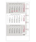 Wall calendar Grey 3 monthly with notes / Tříměsíční šedý s poznámkami 2020