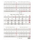 Wandkalender Grau 5 monatlich /  Pětiměsíční šedý 2020