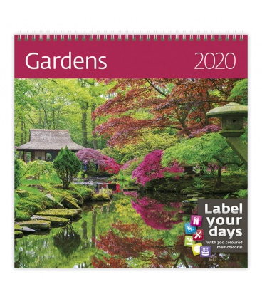 Wall calendar Gardens 2020