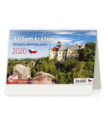 Tischkalender Křížem krážem Českou republikou 2020
