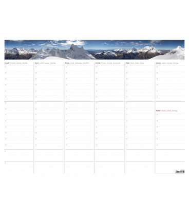 Table calendar SK - Týdenní plánovací mapa A2 (bez plastové lišty) 2020