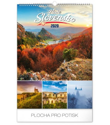 Wall calendar Slovakia 2020