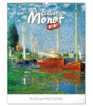 Nástěnný kalendář Claude Monet 2020
