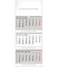 Wandkalender 3months standard foldable with Slovak names 2020