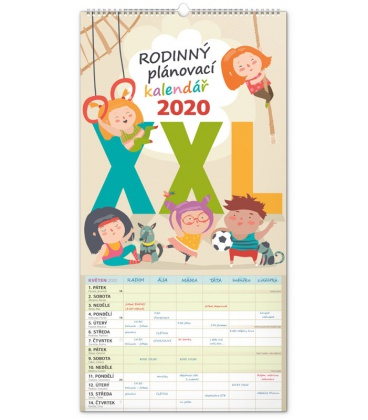 Wandkalender Family planner XXL 2020