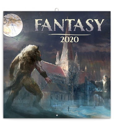 Nástěnný kalendář Fantasy 2020