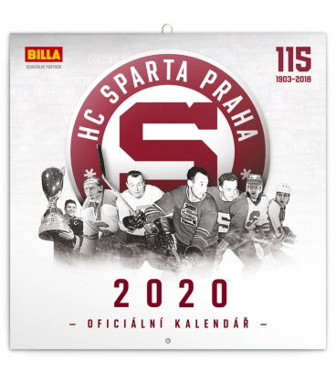 Nástěnný kalendář HC Sparta Praha 2020