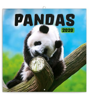 Wall calendar Pandas 2020