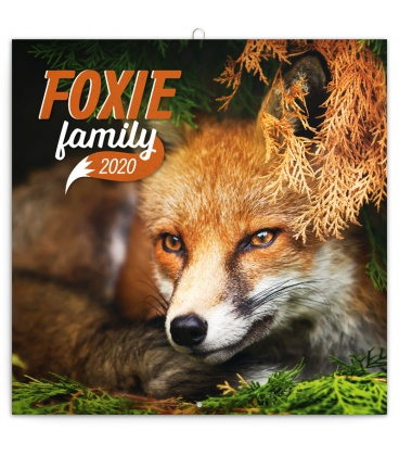 Wall calendar Foxie family 2020