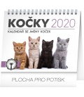 Stolní kalendář Kočky – se jmény koček 2020